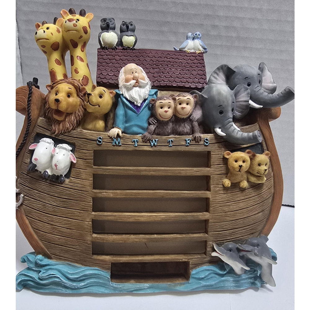 Gift Collection De Cadeaux Noahs Arc Perpetual Calendar Giraffe Elephant Ark